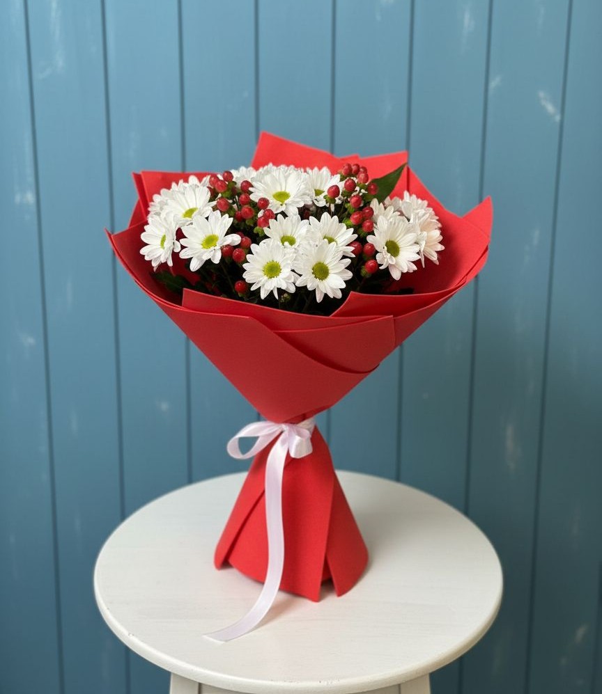 Букет цветов из: Хризантемы в Пышлицы