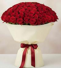 Букет 101 Красная роза Милано в Пышлицы