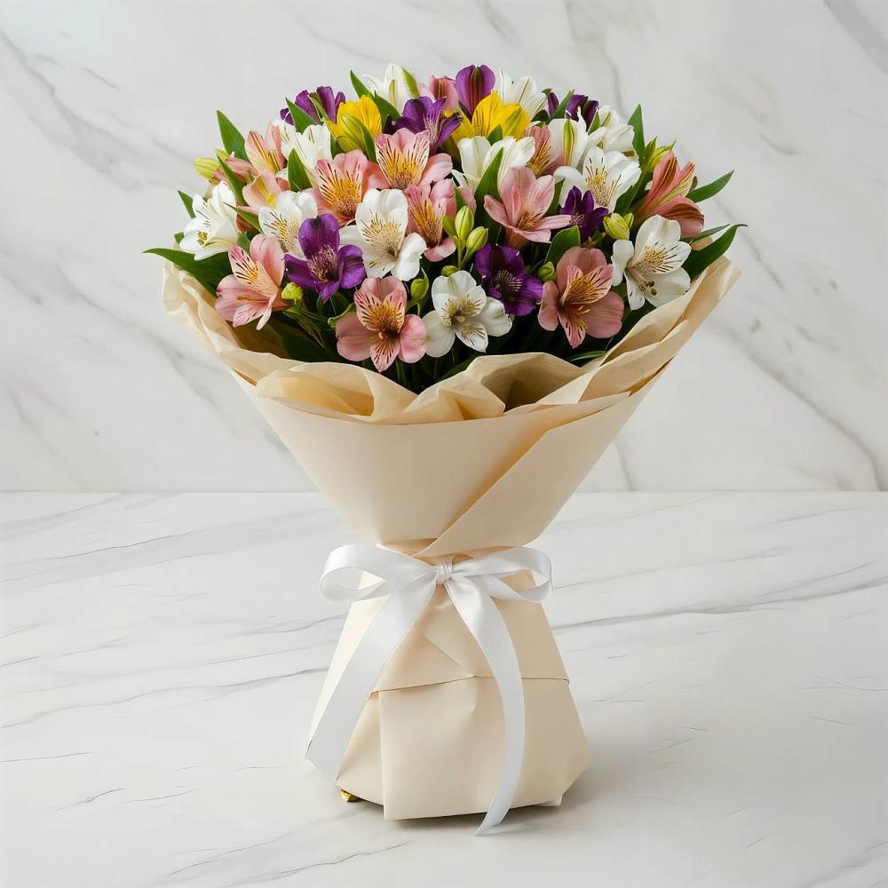 Букет цветов из: Альстромерии в Пышлицы