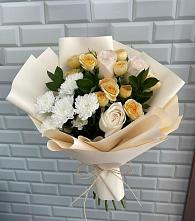 Букет цветов из:  Розы и Хризантемы в Пышлицы