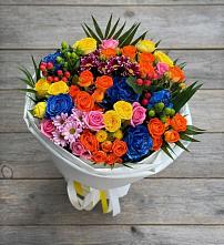 Букет цветов из:  Розы и Хризантемы в Пышлицы