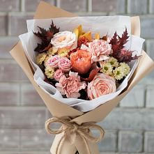 Букет цветов из:  Гвоздики, Хризантемы и Розы в Пышлицы