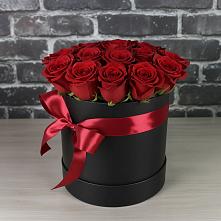 Цветочная композиция из Розы в шляпной коробке #REPLACE_PRED# Пышлицы