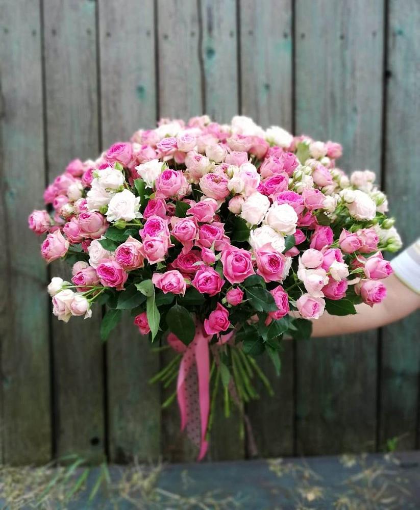 Букет Розовые кустовые розы Натали и Лав Лидия в Пышлицы