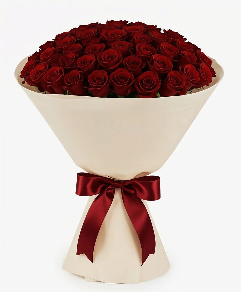 Букет 101 Бордовая роза Блэк Бакарра в Пышлицы