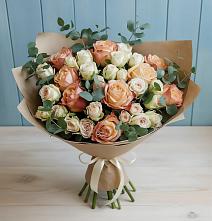 Букет цветов из:  Альстромерии и Розы в Пышлицы