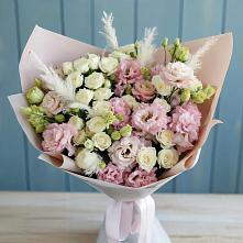 Букет цветов из:  Альстромерии и Розы в Пышлицы